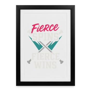 Baton Twirler Majorette Captain Squad Club - Framed poster (27 × 37 cm) - black - Front