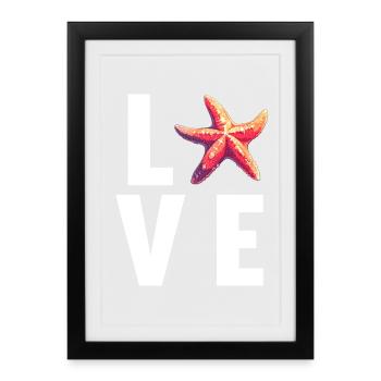 Étoile de mer Étoile de mer - Affiche encadrée (27 × 37 cm) - noir - Devant