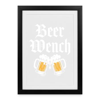 Beer Wench - Framed poster (27 × 37 cm) - black - Front