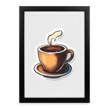Coffee - Framed poster (27 × 37 cm) - black - Front