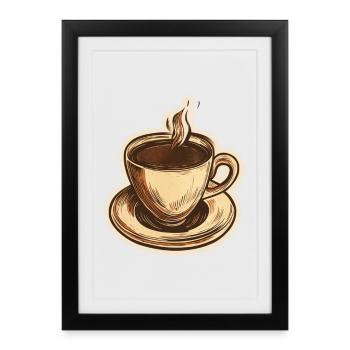 Coffee - Framed poster (27 × 37 cm) - black - Front