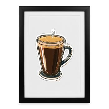 Coffee - Framed poster (27 × 37 cm) - black - Front