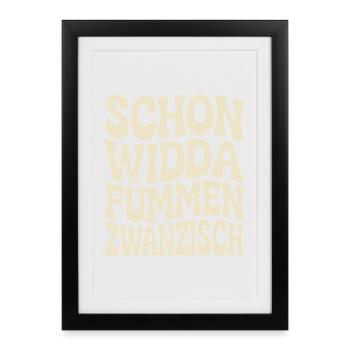 Already Widda Fümmen Zwanzisch 50th birthday - Framed poster (27 × 37 cm) - black - Front