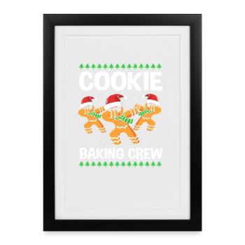 Gingerbread Christmas Gingerbread Man Gingerbread - Framed poster (27 × 37 cm) - black - Front