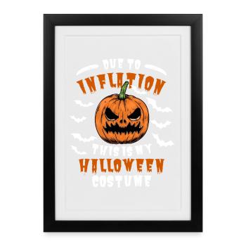 Funny Inflation Halloween Odds - Framed poster (27 × 37 cm) - black - Front