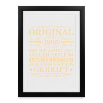 Original depuis 1995 Millésime - 30ème anniversaire - Affiche encadrée (27 × 37 cm) - noir - Devant