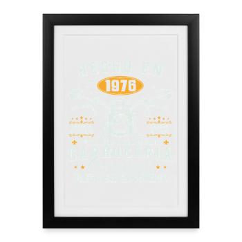 50 Year 1976 Vintage Birthday Gift - Framed poster (27 × 37 cm) - black - Front