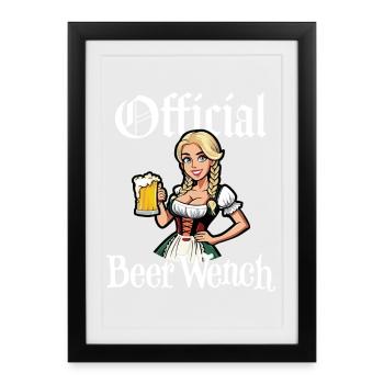 Official Beer Wench - Framed poster (27 × 37 cm) - black - Front