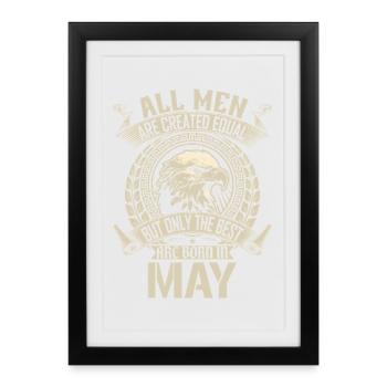 Conception de l'hymne de mai de Eagle Loyalty - Affiche encadrée (27 × 37 cm) - noir - Devant