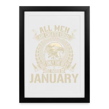 January Eagle Unity Motif - Framed poster (27 × 37 cm) - black - Front