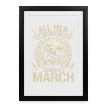 Eagle March Pride Emblem - Framed poster (27 × 37 cm) - black - Front