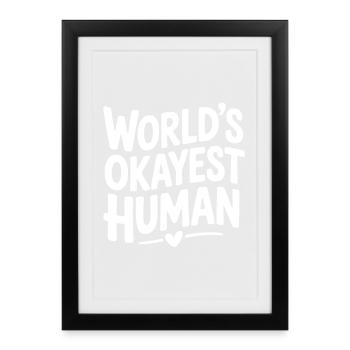 L’humain le plus correct du monde - Affiche encadrée (27 × 37 cm) - noir - Devant