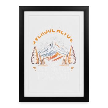 Verso L Alto Saint Pier Giorgio Frassati - Framed poster (27 × 37 cm) - black - Front