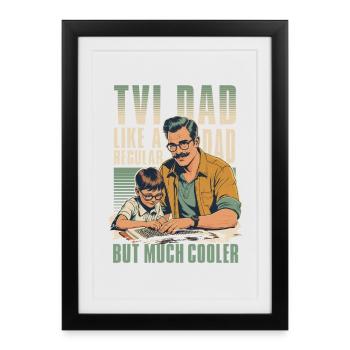 Professeur de Braille Braille Dotum - Affiche encadrée (27 × 37 cm) - noir - Devant