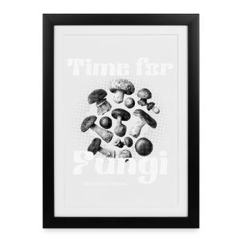 Pilze - Time for Fungi - Framed poster (27 × 37 cm) - black - Front