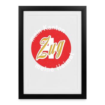 My Home Train Gift - Framed poster (27 × 37 cm) - black - Front