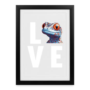 Tokay Geckos Tokay Gecko - Framed poster (27 × 37 cm) - black - Front
