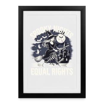 Nuits effrayantes et même sorcière - Affiche encadrée (27 × 37 cm) - noir - Devant