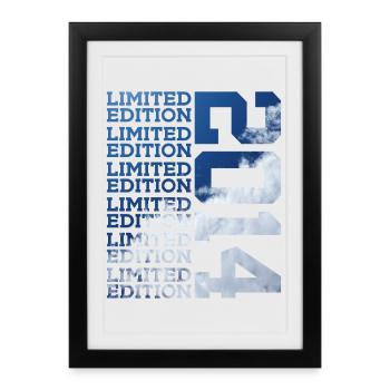 12 ANS ÉDITION LIMITÉE 2014 12E ANNIVERSAIRE - Affiche encadrée (27 × 37 cm) - noir - Devant