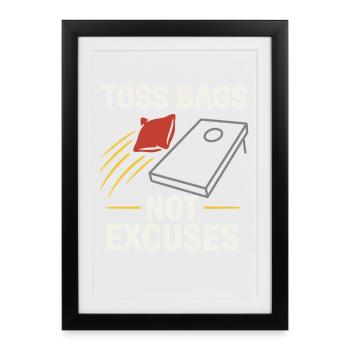 Cornhole Refere Official Referee - Framed poster (27 × 37 cm) - black - Front