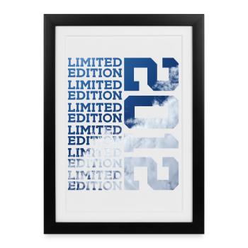 14 ANS ÉDITION LIMITÉE 2012 14E ANNIVERSAIRE - Affiche encadrée (27 × 37 cm) - noir - Devant