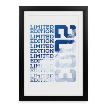 23 ANS ÉDITION LIMITÉE 2003 23E ANNIVERSAIRE - Affiche encadrée (27 × 37 cm) - noir - Devant