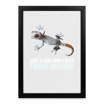 Tokay Geckos Tokay Gecko - Framed poster (27 × 37 cm) - black - Front