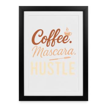 Life is too short to stay in stock - Framed poster (27 × 37 cm) - black - Front