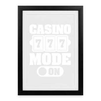 Casino Gambler Mode On Gambling - Framed poster (27 × 37 cm) - black - Front