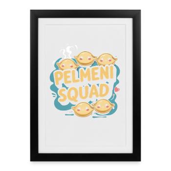 Pelmeni Pelmenis - Affiche encadrée (27 × 37 cm) - noir - Devant