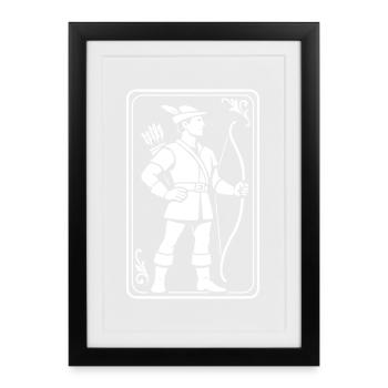 Archery Archer Classic Archer - Framed poster (27 × 37 cm) - black - Front