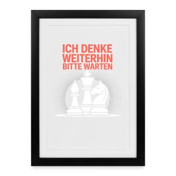 Chess Master Chess Player Chess Gift - Framed poster (27 × 37 cm) - black - Front