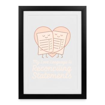 Accounting student cpa in training excel jokes - Framed poster (27 × 37 cm) - black - Front