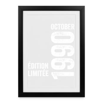 Legends October 1990 Vintage October 1990 Retro - Framed poster (27 × 37 cm) - black - Front