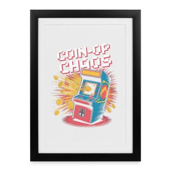 Coin-OP Chaos Pop Culture Retro Video Game - Framed poster (27 × 37 cm) - black - Front