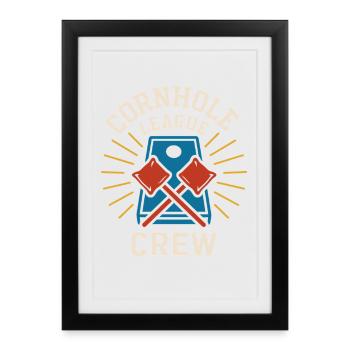 Cornhole Refere Official Referee - Framed poster (27 × 37 cm) - black - Front