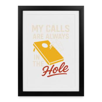 Cornhole Refere Official Referee - Framed poster (27 × 37 cm) - black - Front