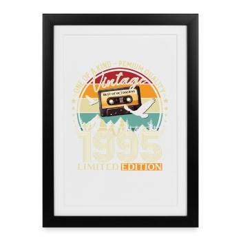 Cassette du 30e anniversaire, octobre 1995 - Affiche encadrée (27 × 37 cm) - noir - Devant