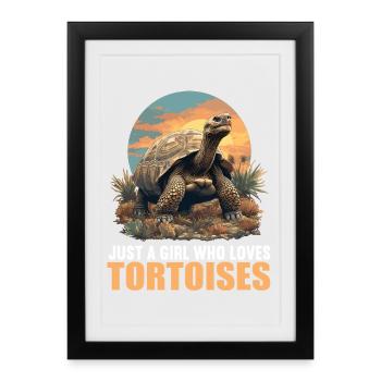 Tortues Tortue - Affiche encadrée (27 × 37 cm) - noir - Devant