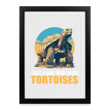 Tortues Tortue - Affiche encadrée (27 × 37 cm) - noir - Devant