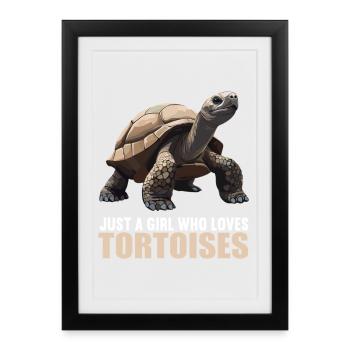 Tortues Tortue - Affiche encadrée (27 × 37 cm) - noir - Devant