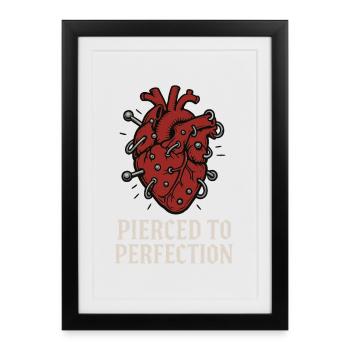 Piercing Addict Body Mod Enthusiast - Framed poster (27 × 37 cm) - black - Front