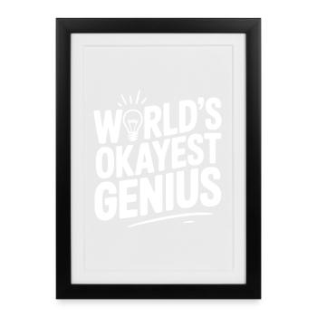 Le génie le plus correct du monde - Affiche encadrée (27 × 37 cm) - noir - Devant