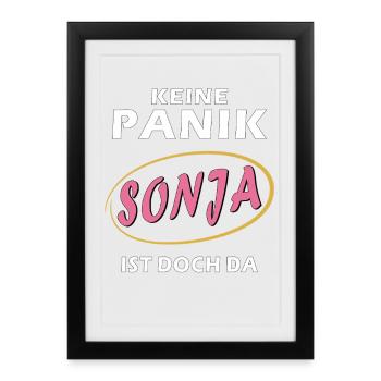 DON'T PANIC SONJA - Framed poster (27 × 37 cm) - black - Front