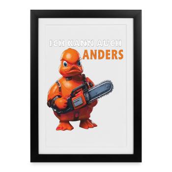 JE PEUX LE FAIRE DIFFÉREMMENT - Affiche encadrée (27 × 37 cm) - noir - Devant
