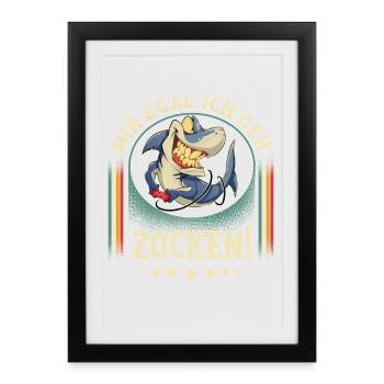Jeu - Affiche encadrée (27 × 37 cm) - noir - Devant