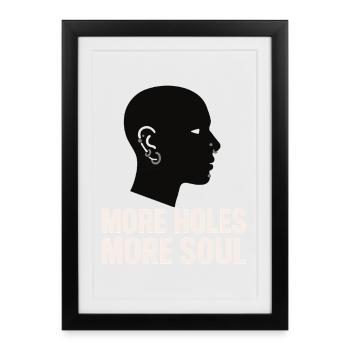 Piercing Addict Body Mod Enthusiast - Framed poster (27 × 37 cm) - black - Front