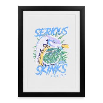 Serious About Blue Tongue Skinks Since 2011 - Framed poster (27 × 37 cm) - black - Front