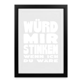 Would Me Stink Saying Shirt for Humor - Framed poster (27 × 37 cm) - black - Front