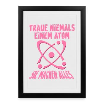 Physics Physicist Teacher Science Funny Saying - Framed poster (27 × 37 cm) - black - Front